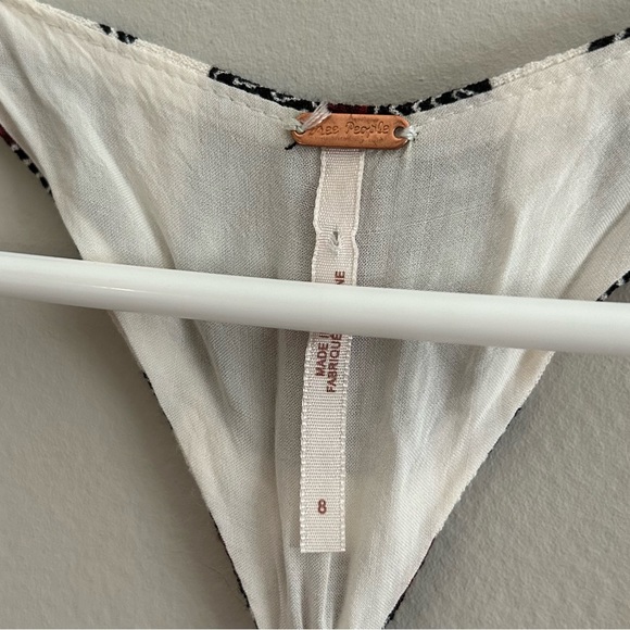 FREE PEOPLE Bohemian Serves You Right Printed Maxi Dress in Black | Size 8 - Picture 8 of 9